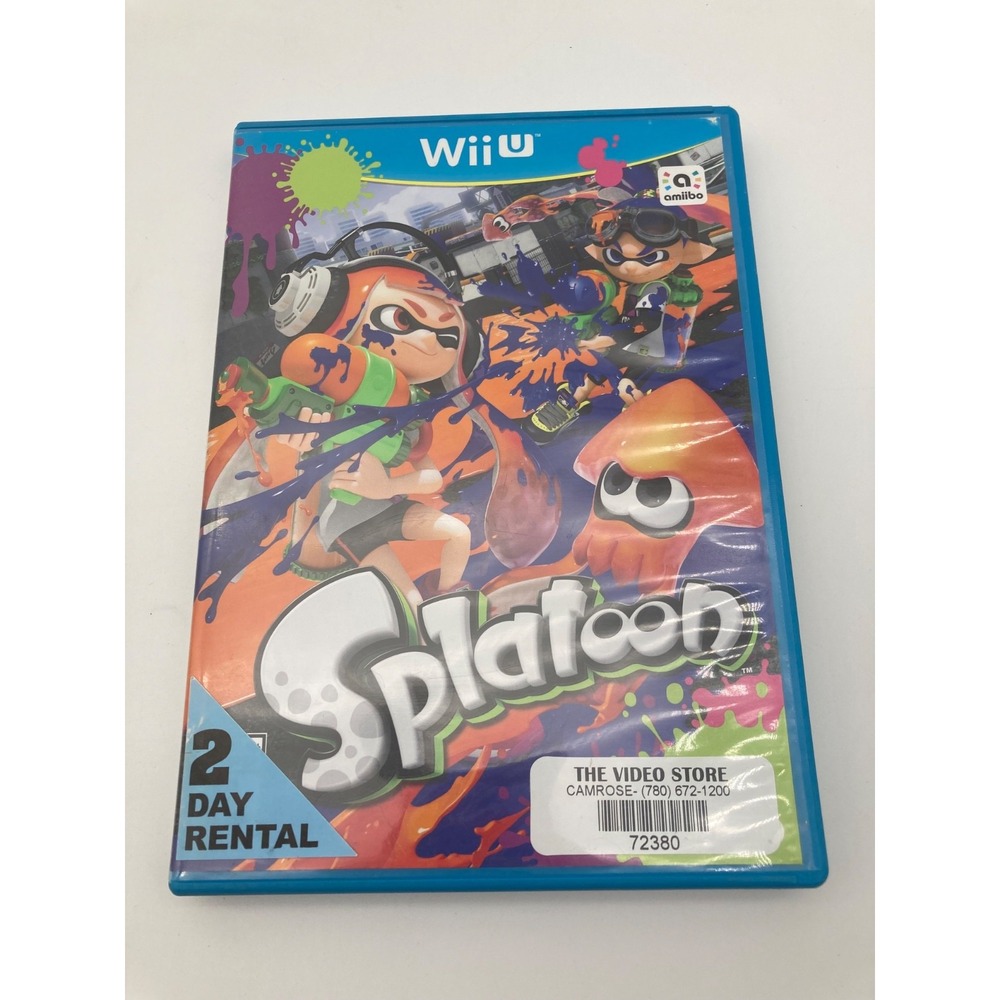 Splatoon- Nintendo Wii U - With Case - 2015